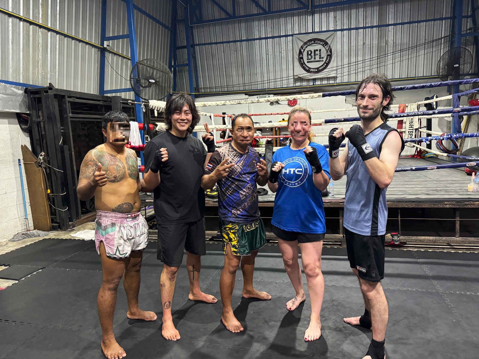 Josh training Muay Thai