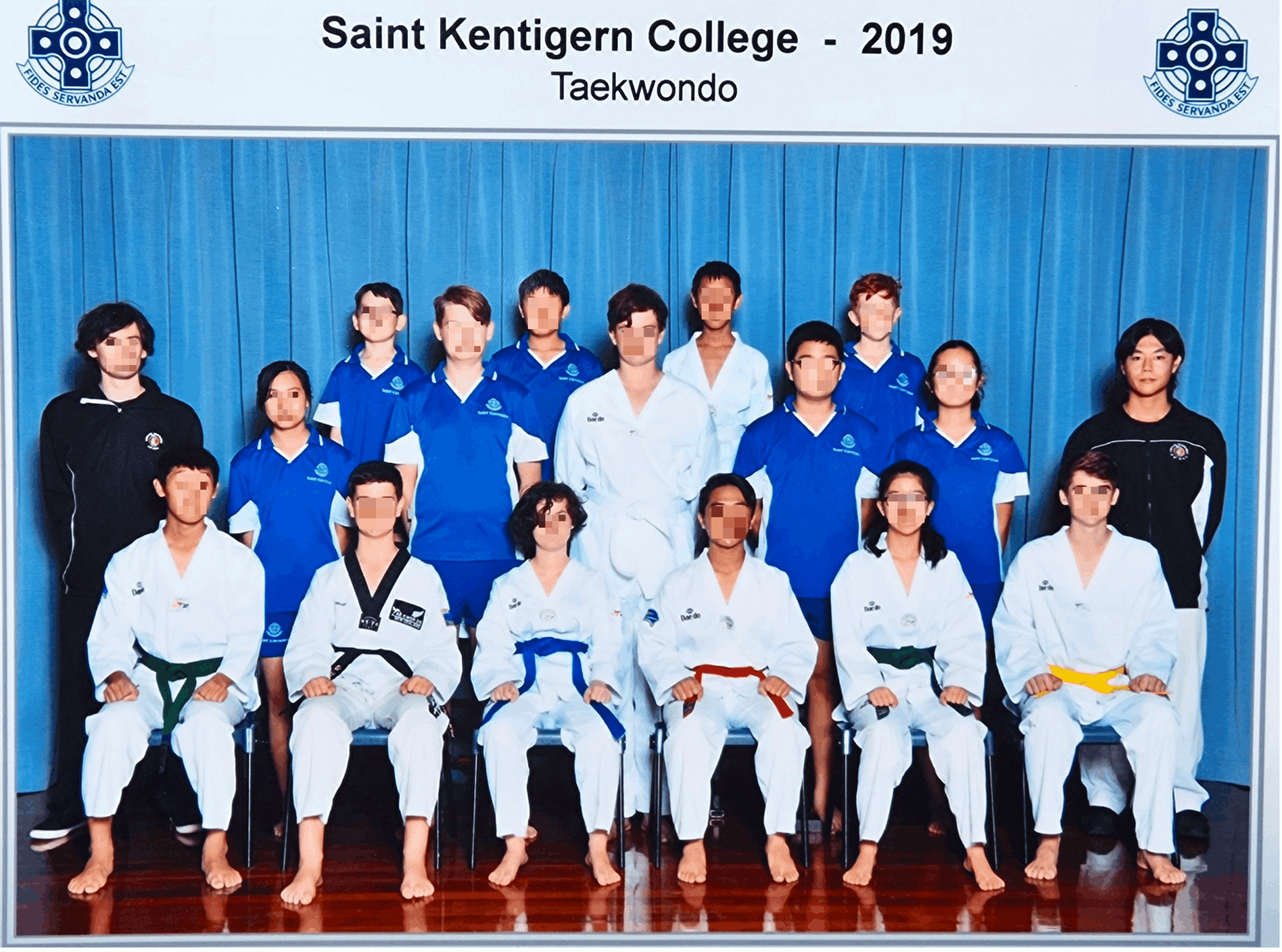 Saint Kentigern Taekwondo class, 2019
