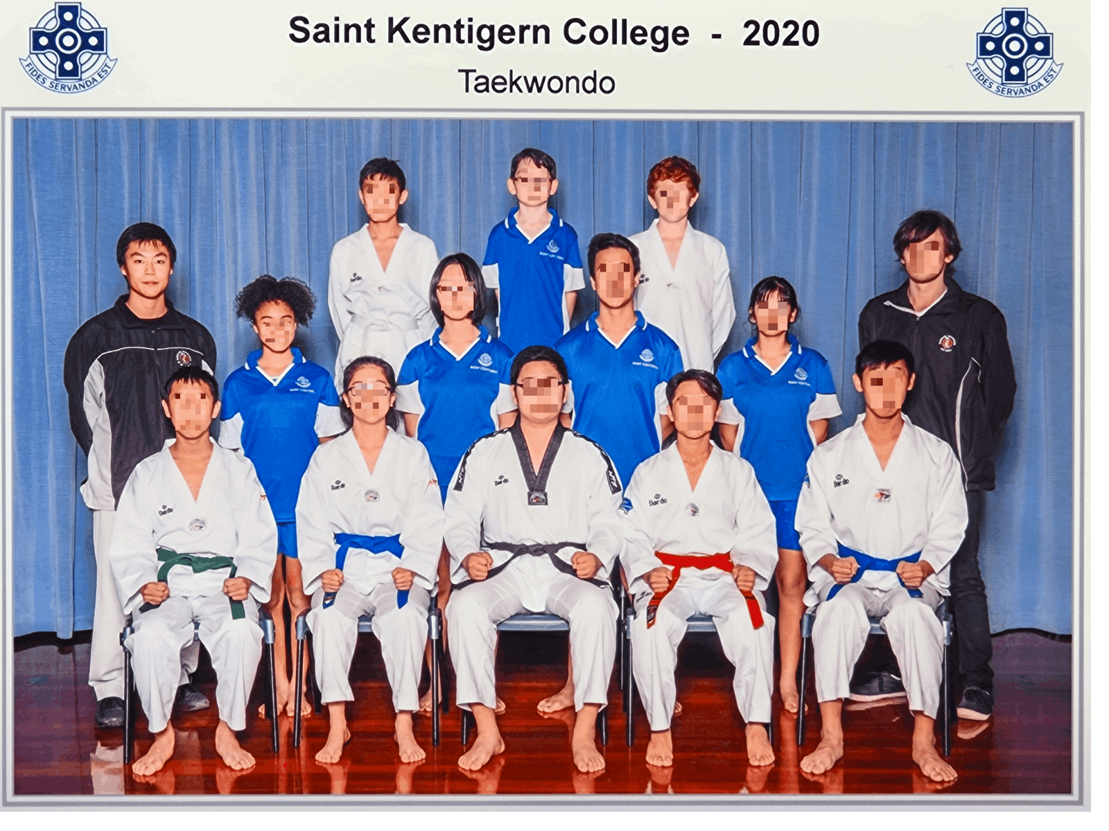 Saint Kentigern Taekwondo class, 2020