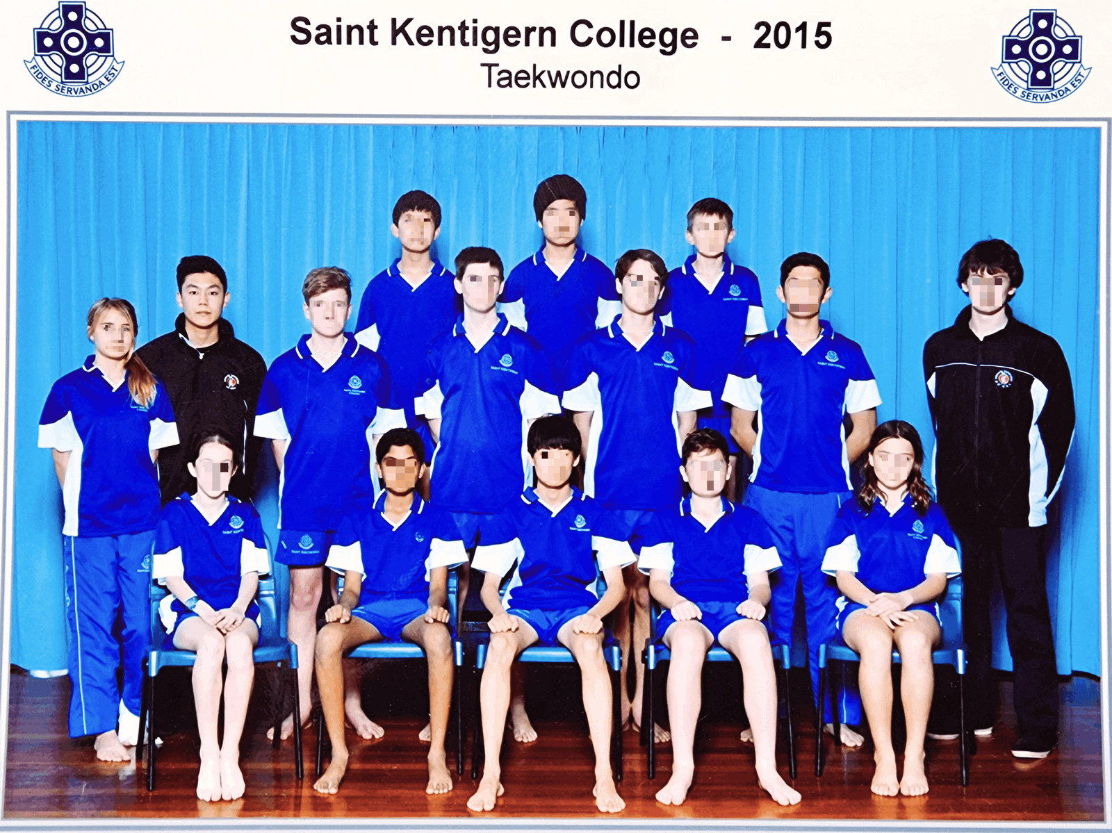 Saint Kentigern Taekwondo class, 2015