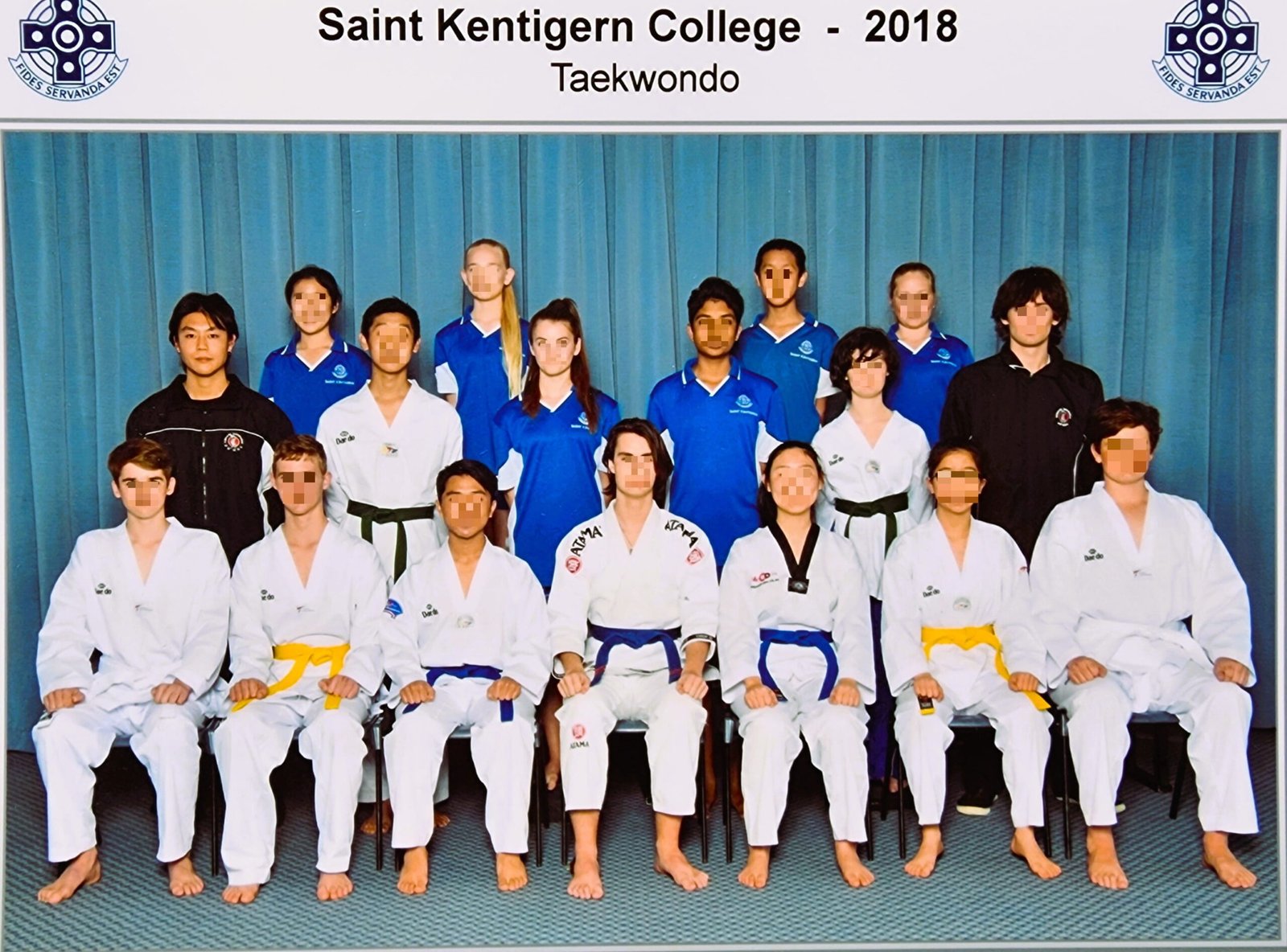 Saint Kentigern Taekwondo class, 2018